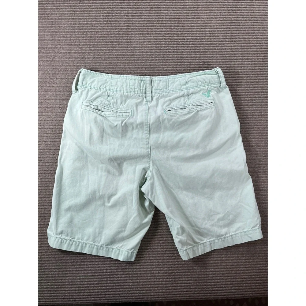 American Eagle Outfitters Prep Shorts Mens 28 Mint‎ Green Cotton Chino
